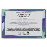 Alter/native Lavender And Geranium Conditioner Bar 90g back of box