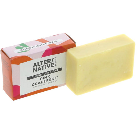 Alter/native Pink Grapefruit Conditioner Bar 90g bar in front of box