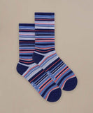 BAM Blues Bamboo Socks in the colour Navy/Red/Blue stripe