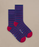 BAM Fluxton Everyday Roll Top Socks in the colour Navy/Red