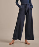 BAM Horizon Yoga Palazzo Pants in the colour storm navy