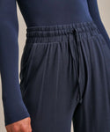 BAM Horizon Yoga Palazzo Pants in the colour storm navy