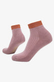 BAM Quarter Cropped Bamboo Trainer Socks 4 Pack 4-7 UK pink