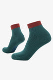 BAM Quarter Cropped Bamboo Trainer Socks 4 Pack 4-7 UK emerald