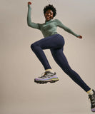 BAM Thermo Luxe Zip-Neck Base Layer in the colour Deep Emerald / Pistachio Stripe 