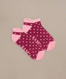 BAM Thorverton Bamboo Trainer Socks 4-7 UK - 4 Pack spots