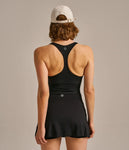 BAM Unity Crop Top in black shown from the back