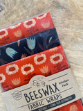 Beeswax Fabric Wraps - Kitchen Pack/Pecyn Cegin Organic