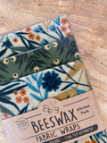 Beeswax Fabric Wraps - Kitchen Pack/Pecyn Cegin Organic