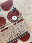 Beeswax Fabric Wraps - Sandwich Pack/Pecyn Cegin Organic Cotton pack in the colour in Satsuma