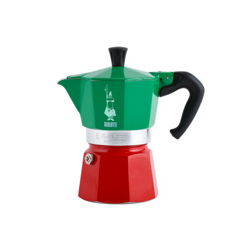 Bialetti Moka Express Aluminium Stove Top Coffee Maker (3 Cup) - Italia Collection
