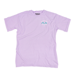Bleubird Adrift Collection Horizon Tee in the colour Lavender, front