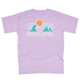 Bleubird Adrift Collection Horizon Tee in the colour Lavender back