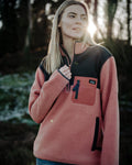 Bleubird Polar Fleece in the colour Coral