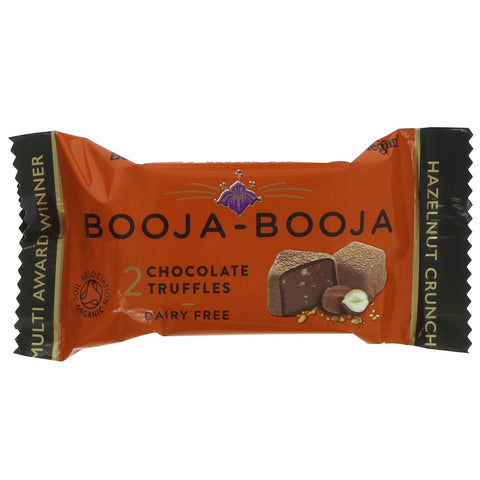 Booja Booja Hazelnut Crunch Truffles 23g front of wrapper