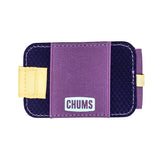 Chums Bandit Bi-Fold Wallet in the colour plum Shown from the front