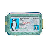 Chums Bandit Bi-Fold Wallet in the colour Teal Shown from the back