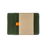 Chums Bandit Zip Wallet in the colour Olive, shown from the back