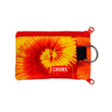Chums Surfshorts Wallet in orange tie dye shown from the front
