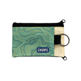 Chums Surfshorts Wallet in Green topo shown from the front