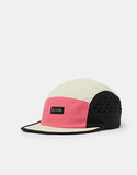 Coal Provo 5 Panel Cap in the colour Coral