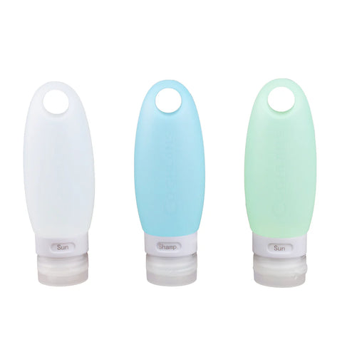 Coghlans Silicone Travel Bottle 89ml - 3pk shown from the front