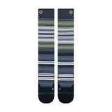 Stance Curren Mid Wool Snow Sock in the colour Navy, shown flat from the topside