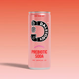 Photo of Dalstons Rasberry Prebiotic Soda 250ml on pink background