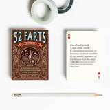 52 Playing Cards - Farts. Shown scaled next to a pencil. 