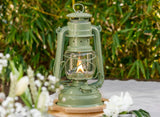 Feuerhand Baby Special 276 Hurricane Lantern in the colour Sage Green