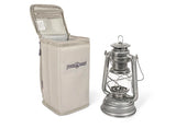 Feuerhand Transport Bag for Baby Special 276 open next to lamp