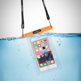 Fidlock Dry Bag – Medi  in the colour orange, underwater