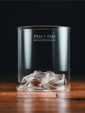 Gilded Peaks Pen y Fan Glass Tumbler shown empty