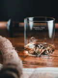 Gilded Peaks Scafell Pike Glass Tumbler and Coaster