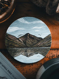 Gilded Peaks Scafell Pike Glass Tumbler and Coaster