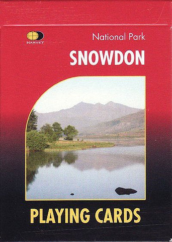 Playing Cards Yr Wyddfa/Snowdon each card shows a different section of map and picture