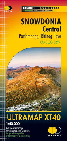Harvey XT40 Ultramap Snowdonia Central: Porthmadog, Rhinog Fawr
