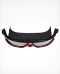 Huub Ryft Open Water Swim Mask in black/red from above
