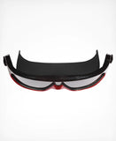 Huub Ryft Open Water Swim Mask in black/red from above