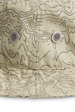 KAVU BFE Hat in the colour Terrain Topo, shown from the back vents