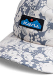 KAVU Ballard Classic Hat in the colour Natural Bloom, shown up close from the front