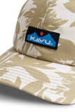 KAVU Ballard Classic Hat in the colour Shadow Palm, shown up close from the front