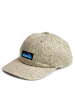 KAVU Ballard Classic Hat in the colour Terrain Topo, shown from the front