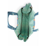 KAVU Barter Bag in Rainbow shown from above showing inside