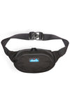 KAVU Canvas Spectator Bag  in the colour black shown from the front
