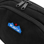 KAVU Canvas Spectator Bag in the colour black close up