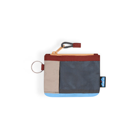 KAVU Caskstash Wallet in the colour sea ridge shown from the front