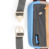 KAVU Cattle Point Bag in the colour sea ridge clip detail