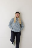 KAVU Cavanaugh Sky Bear pictured from the front on female model.
