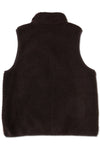 KAVU Cooper Fleece Vest in the colour wild wood block shown from the back